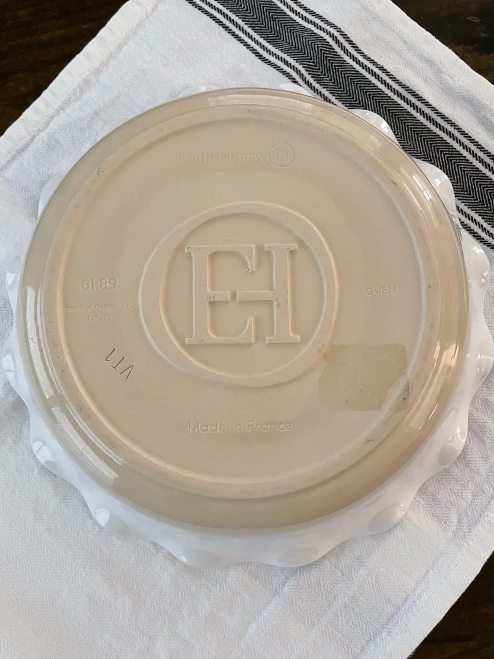 Emile Henry Deep Ruffled Pie Dish